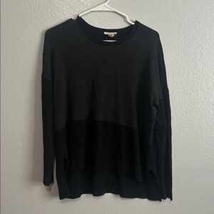 Eileen Fisher Classic Black Knit Top P/medium